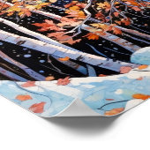 Wohngestaltung-Poster für Nachtwälder Poster (Ecke)