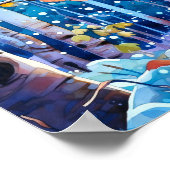 Wohngestaltung-Poster für Nachtwälder Poster (Ecke)