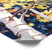 Wohngestaltung-Poster für Nachtwälder Poster (Ecke)