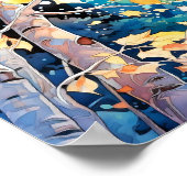 Wohngestaltung-Poster für Nachtwälder Poster (Ecke)