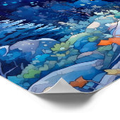 Wohngestaltung-Poster für Nachtwälder Poster (Ecke)