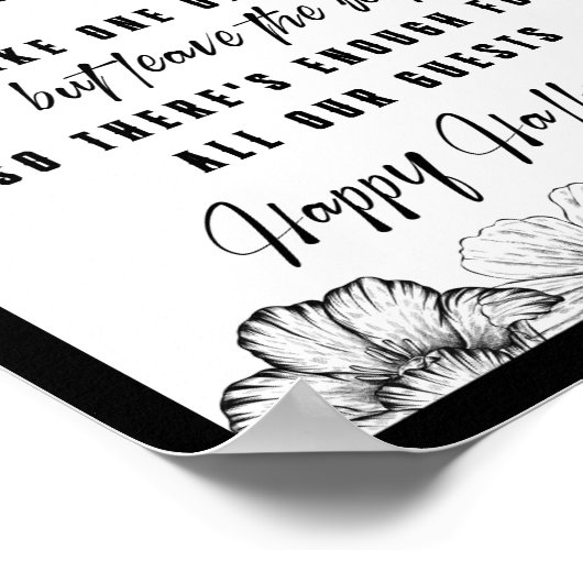 Wohngestaltung Skulpturen Trick oder behandeln Hal Poster (Ecke)