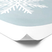 Wohngestaltung Snowflake Poster (Ecke)