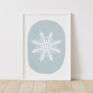 Wohngestaltung Snowflake Poster