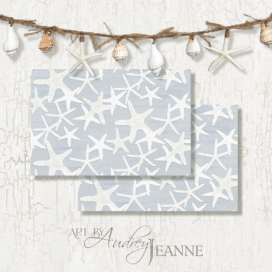 Wohngestaltung Starfish Blue Decoupage Seidenpapier