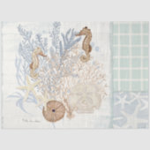 Wohngestaltung Starfish Seepferd Korallenwald Seidenpapier (Vorderseite)