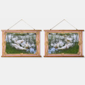 Wohngestaltung Trendy Ducks Pit Life Wandteppich Mit Holzrahmen (Doppelt)