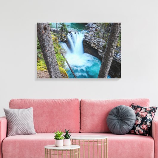 Wohngestaltung von Wasserfall-Foto Leinwanddruck (Insitu (Wohnzimmer))