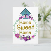 Wohngestaltung Zuhause Sweet Zuhause Dankeskarte (Stehend Vorderseite)