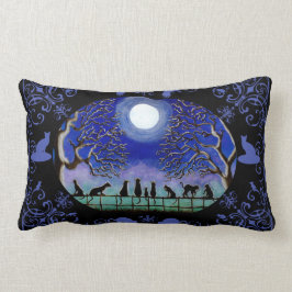 Wohngestaltungkissen der schwarzen Katzen Lendenkissen