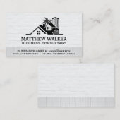 Wohnhaus | Gebäude mit hoher Riserkarte | Eigensch Visitenkarte (Vorne/Hinten)