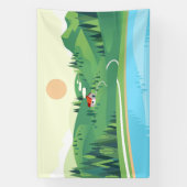 Wohnhaus im Hügel Banner (Vertikal)