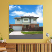 Wohnhaus Leinwanddruck (Insitu (Wohnzimmer))