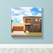 Wohnhaus Leinwanddruck (Insitu (Holzboden))