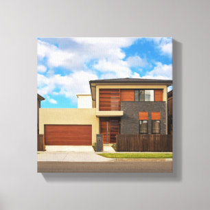 Wohnhaus Leinwanddruck