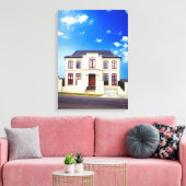 Wohnhaus Leinwanddruck (Insitu (Wohnzimmer))