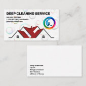 Wohnhaus | Squeegee Logo | Reinigung Visitenkarte (Vorne/Hinten)