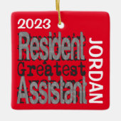 Wohnheim-Assistent Extraordinaire CUSTOM Keramikornament (Vorderseite)