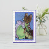 Wohnmäuse: Bereit zum Party Einladung (Stehend Vorderseite)