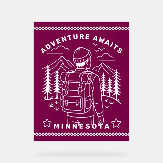 Wohnmobil Acrylschild (Vorderseite)