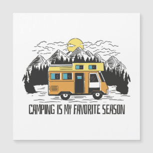 Wohnmobil-Berg-Rückzugsort Magnetkarte