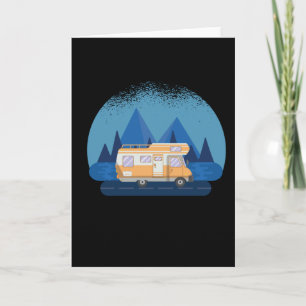 Wohnmobil Camper Van Wandern Camping Geschenk Karte