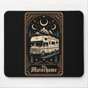Wohnmobil Camping Camper der Wohnwagen Mond Berg Mousepad