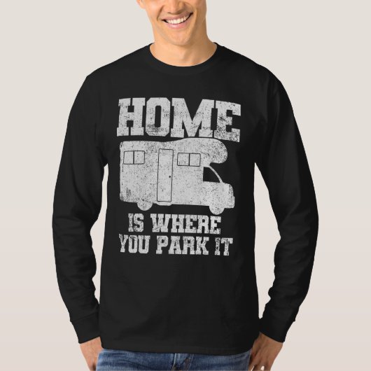 Wohnmobil-Camping-Caravan-Anhänger T-Shirt (Vorderseite)