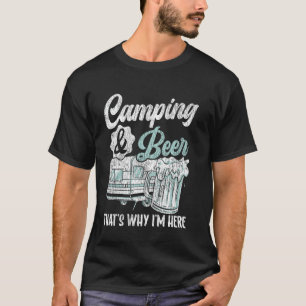 Wohnmobil Camping Retro Bier Caravan Rv Anhänger C T-Shirt