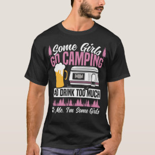 Wohnmobil Camping Retro Bier Einige Mädchen gehen T-Shirt