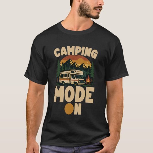 Wohnmobil Camping Retro-Camping-Modus Ein T-Shirt (Vorderseite)