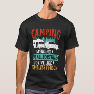 Wohnmobil Camping Retro Caravan Rv Anhänger Campin T-Shirt