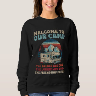 Wohnmobil Camping Retro Caravan Rv Anhänger Willko Sweatshirt