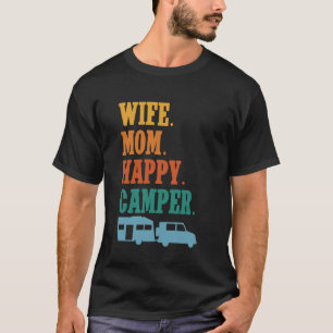 Wohnmobil Camping Retro Familie Caravan Rv Anhänge T-Shirt