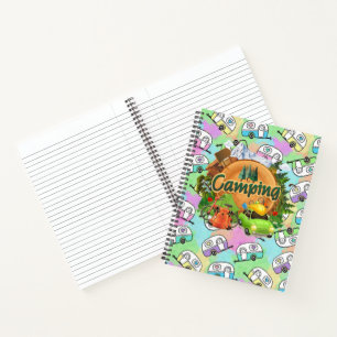 Wohnmobil-Camping-Spiralnotizbuch Notizblock