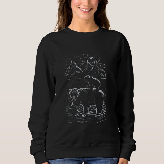 Wohnmobil, Caravan, Mountain, Camping, RV, Adventu Sweatshirt (Vorderseite)