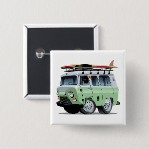 Wohnmobil Cartoon Button