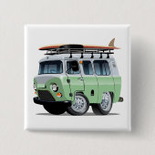 Wohnmobil Cartoon Button (Vorderseite)