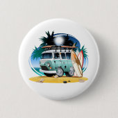 Wohnmobil Cartoon Button (Vorderseite)