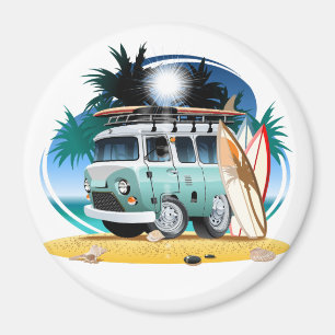 Wohnmobil Cartoon Magnet