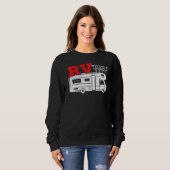 Wohnmobil Da Doch Wohnmobil Camping Camper Caravan Sweatshirt (Vorne ganz)