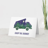 Wohnmobil mit Pop-Up-Zelt Benutzerdefinierter Text