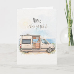 Wohnmobil-Reisegrußkarte Karte