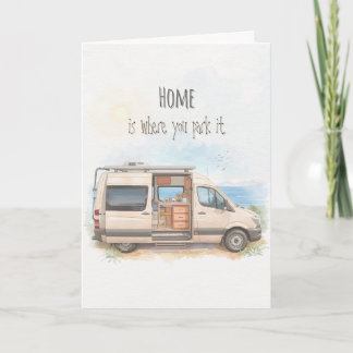 Wohnmobil-Reisegrußkarte Karte
