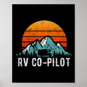 Wohnmobil Reisezeug Rv Urlaub Retro Rv Beifahrer Poster