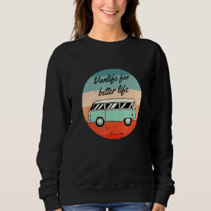 Wohnmobil Retro Vintage Van Life Caravan Sweatshirt