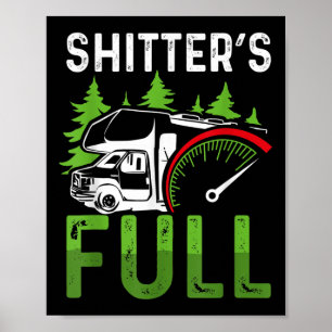 Wohnmobil Rv Camping Camper Ters Voll Poster