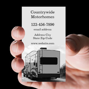 Wohnmobil RV Verkauf Visitenkarte