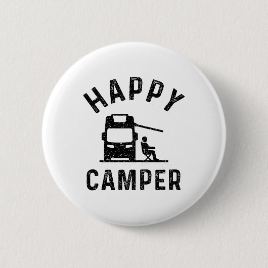 Wohnmobil Rv Zeug Männer Glücklicher Camper  Button (Vorderseite)
