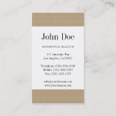 Wohnrealtor-wirklicher Visitenkarte (Rückseite)